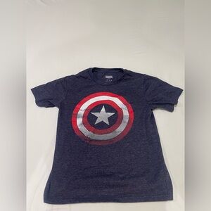 Marvel Kids Dark Blue Captain America Shield Tee